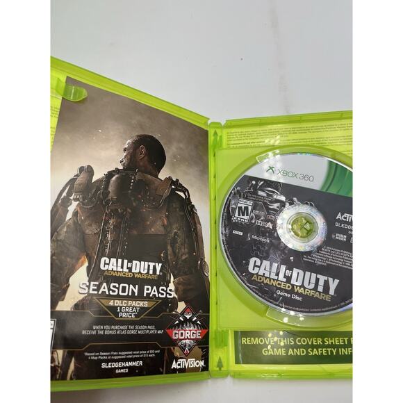 Call of Duty Advanced Warfare (Microsoft Xbox 360, 2014) Complete Mint Discs! - Picture 2 of 8
